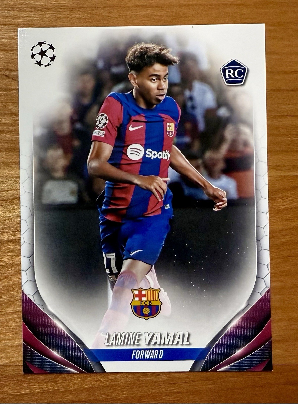 2023/24 Topps UEFA Soccer Flagship Lamine Yamal RC Rookie Barcelona #64 Spain
