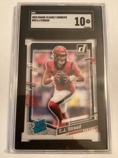 2023 Panini Clearly Donruss - Rated Rookie C.J. Stroud #93 (RC) SGC 10 Gem Mint