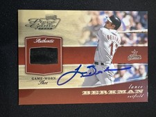 Lance Berkman 2002 Playoff Piece of the Game Shoe Relic /50 IP Auto Autograph