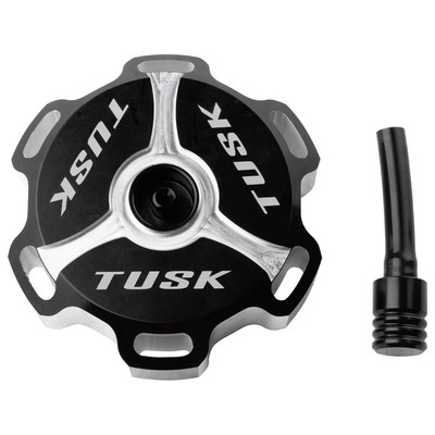 Tusk Billet Aluminum Gas Cap Black Machined For YAMAHA YFZ450R 2009-2023