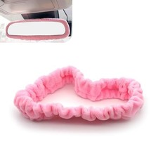 Car RearView Mirror Covers, Soft Plush Elastic Rear View Mirror Decorative Pink