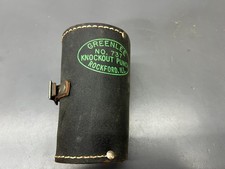 (a) VINTAGE NOS GREENLEE NO. 737 KNOCKOUT PUNCH SET W LEATHER CASE - USA