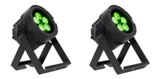 2 American DJ ADJ Encore LP5IP 5x20W Outdoor RGBL LED DMX Par Can Wash Lights