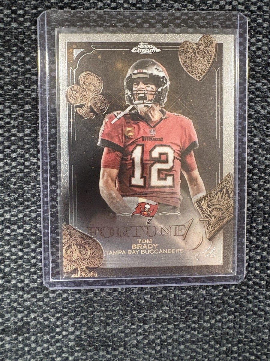2025 topps chrome NFL Tom Brady Fortune 15 Insert F15-35 Patriots