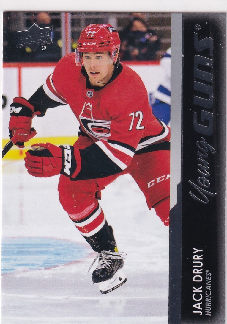 21/22 UD EXTENDED JACK DRURY YOUNG GUNS RC SP ROOKIE #731
