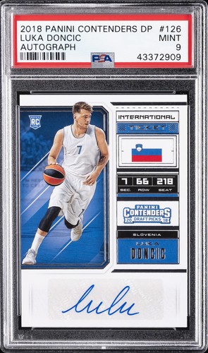 Luka Doncic [Autograph] #126 2018 Panini Contenders Draft Picks card