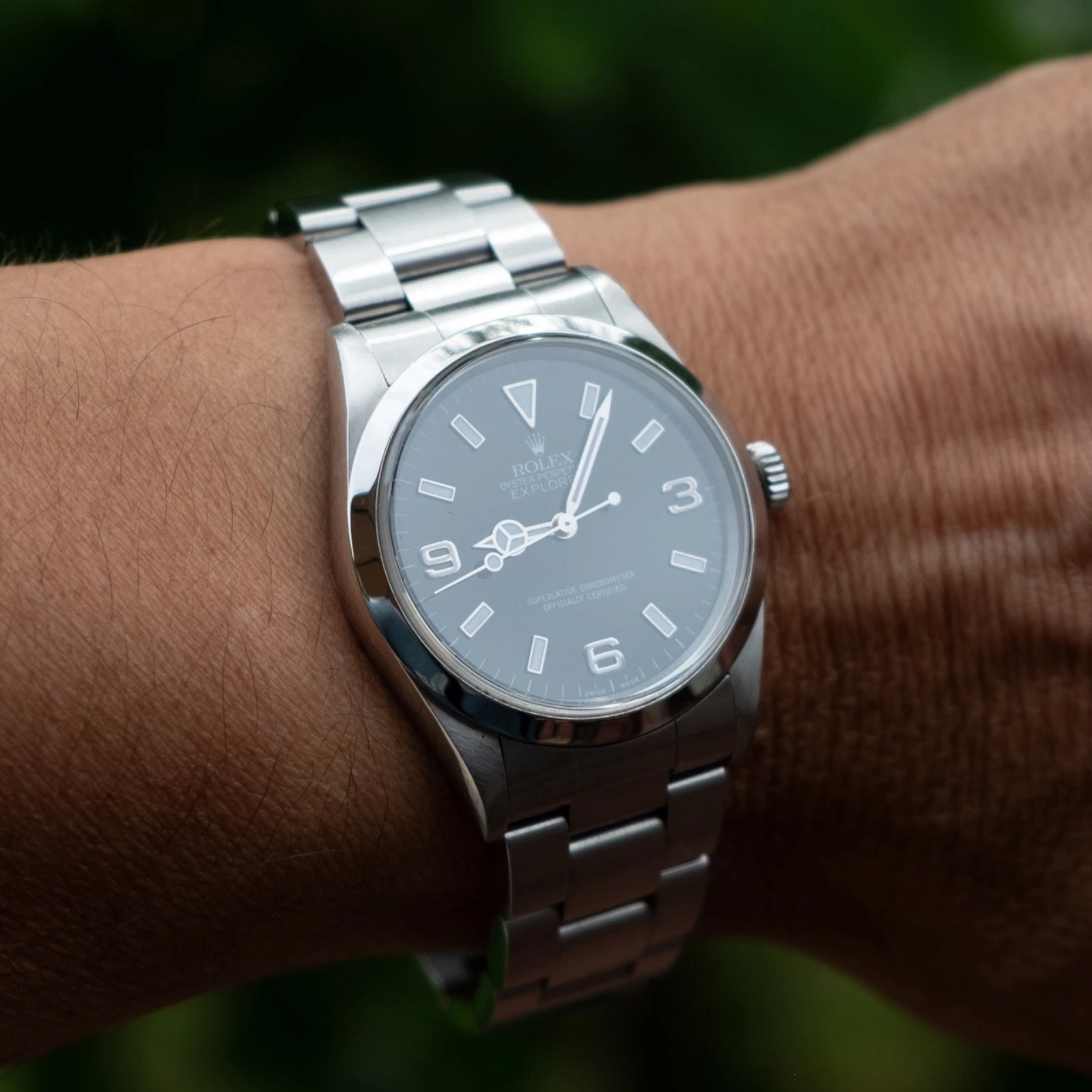 ROLEX EXPLORER I 14270 36MM BLACK 3-6-9 DIAL STAINLESS STEEL AUTOMATIC WATCH