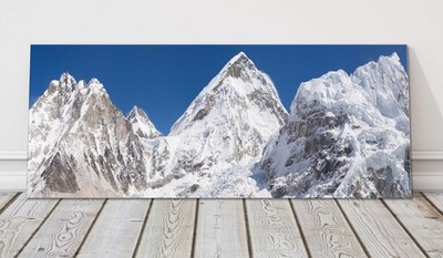 Everest Mountain Base Camp, Panorama Leinwand Bild Druck.