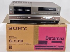 Sony SL-5010 Betamax Video Cassette Recorder VCR w/ Box - PRISTINE - FOR PARTS 