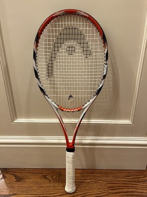Head Microgel Radical MP Tennis Racquet Grip Size 4 3/8 Orange Black EUC