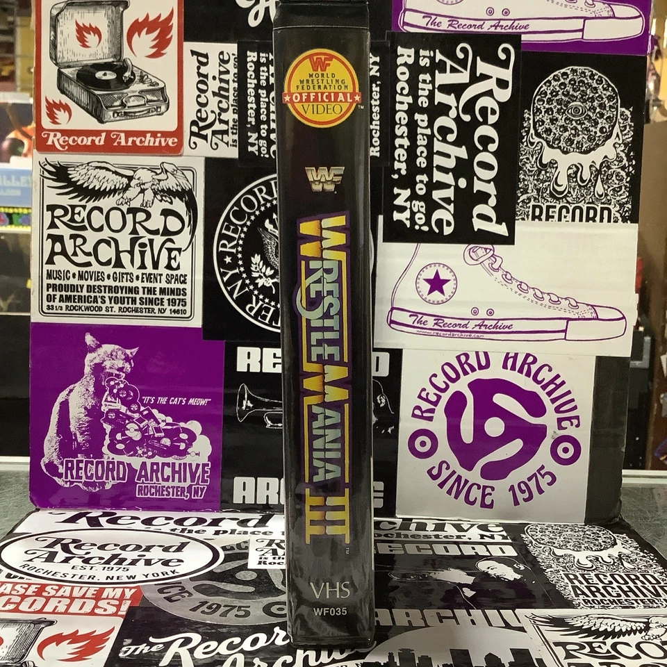 WWF WRESTLEMANIA III 1987 Coliseum Video Betamax Hulk Hogan Andre The Giant VHS - Image 3 of 4