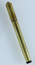 WATERMAN'S IDEAL FOUNTAIN PEN laminata oro, pennino 14 Kt rientrante, lunga 122 