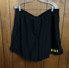 MEN'S YELLOW / BLACK US ARMY SHORTS PTU PT PHYSICAL FITNESS UNIFORM 2XL