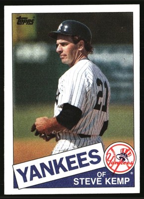 1985 Topps #120 Steve Kemp New York Yankees Free Shipping *L13*