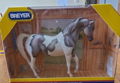 Breyer Classics #614 Pintabian Grey Pinto In Original Box (2009)