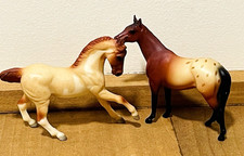Breyer Horses Stablemates Miniature 3" Lot 2 Appaloosa Vtg Reeves Pinto