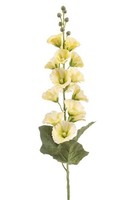 artplants Deko Blume Stockrose Whynra, Hellgelb, 105Cm