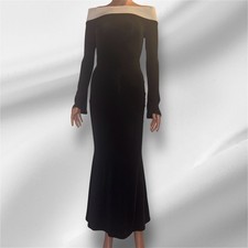 SHEIN XS (2) Black/White Off-Shoulder Dress