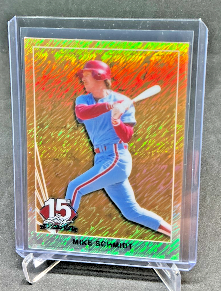 2025 Leaf 15th NSCC National 1990 MIKE SCHMIDT Gold Shimmer 1/1