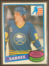 1980-81 Topps #127 Mike Ramsey Rookie Buffalo Sabres Team USA Olympic Gold Medal