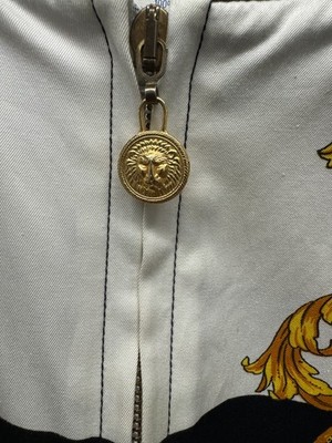 Vintage Versus Gianni Versace Jacket 90s Native Print Black Gold