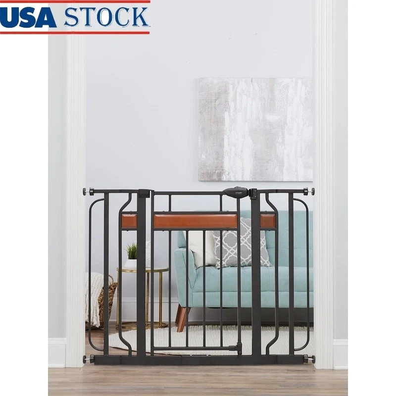 Designer Baby Gate Adjustable Safety Gate Doorways & Hallways Pet Friendly New