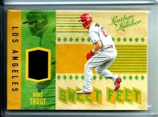 Mike Trout 2019 Panini Leather & Lumber Sweet Feet D # 22/25 # SF-MT Angels