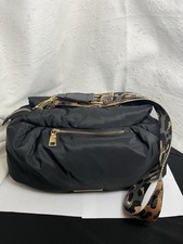 Steve Madden Polyester Black Crossbody Bag Leopard Print Strap