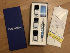 Pilot Capless Azure LE 2020 Fountain Pen & 3 Izoshizuku Ink Set (F 18K) VP