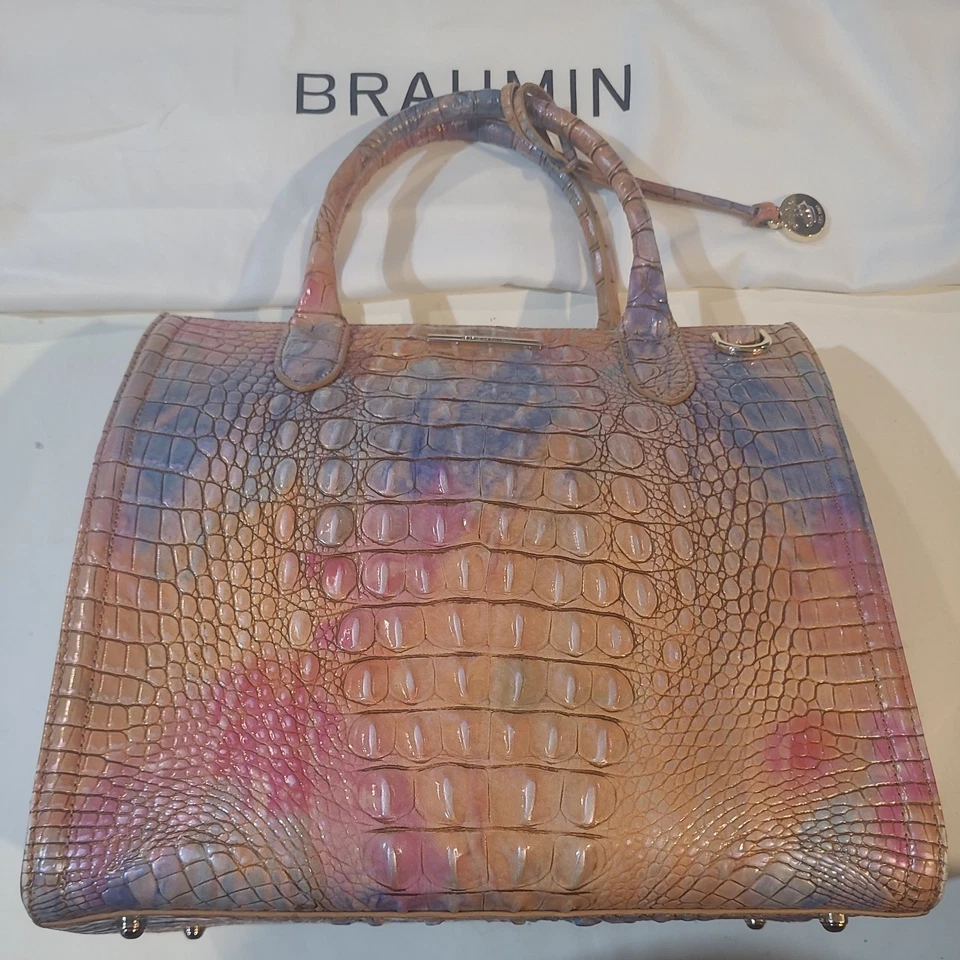 Cartera pequeña Caroline Brahmin Melbourne Collect oro rosa con bolso  Foto 2 de 4