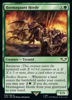 x1 Hormagaunt Horde R MTG Commander: Universes Beyond: Warhammer 40,000 M/NM, En