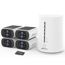 ANRAN 2K HD Security Solar Battery Outdoor Security Camera System Wireless WIFI