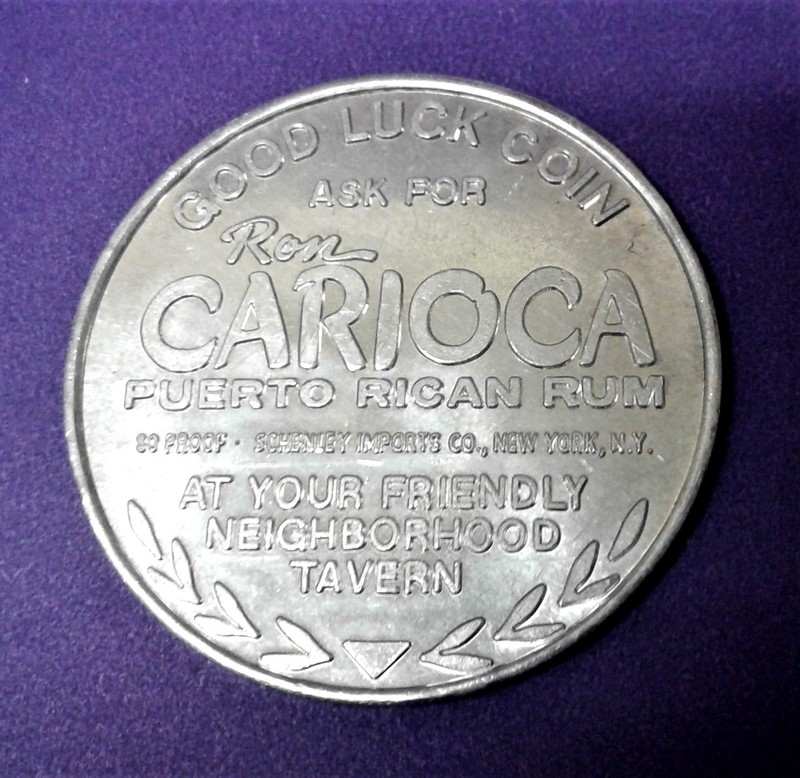 Good for Drink RON CARIOCA RUM Lucky Coin Token Ficha Vale PUERTO RICO medalla