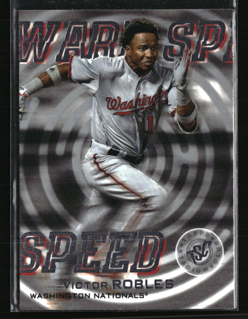 Victor Robles 2019 Stadium Club WS-8 Baseball Card Rookie Insert