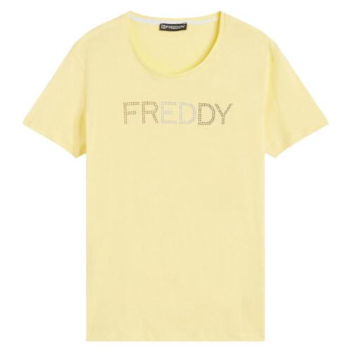 FREDDY COLLEGE LUXE W SS TEE T-SHIRT DONNA - Photo 1 sur 2