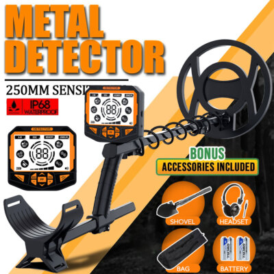 8'' Detection Depth Metal Detector,PP & Disc & Memory & All Metal & JEWELRY Modes