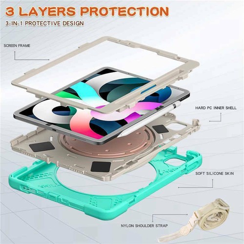 Kids Shockproof Armor Stand Case Cover For iPad Air 4/5th Gen Pro 11" 12.9" 2021 - Picture 99 of 132