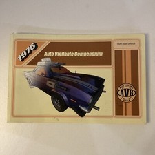 1976 Auto Vigilante Compendium PC Computer Instruction Manual Booklet ONLY