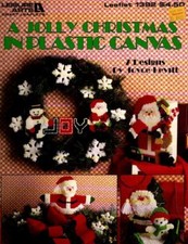 LEISURE ARTS A JOLLY CHRISTMAS IN PLASTIC CANVAS 7 DESIGNS