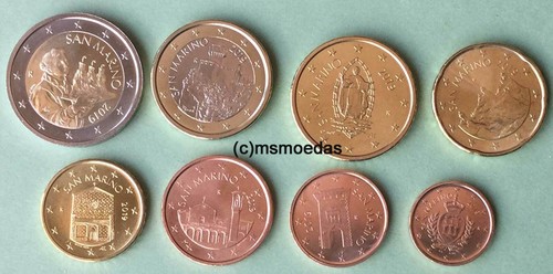 San Marino KMS 8 Euromünzen mit 1 Cent bis 2 Euro Münzen coin Jahr Motiv Wahl - Bild 16 von 22
