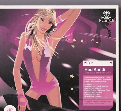 HED KANDI - THE MIX : SUMMER 2004 / 3 CD ALBUM / ZUSTAND SEHR GUT #D04#