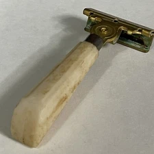 Schick Eversharp Injector Razor Bakelite Handle Beige Vintage