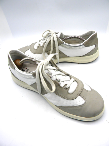 Mephisto Run Off Air Jet White & Gray Leather Lace Up Sneakers Size US 10 - Picture 7 of 15