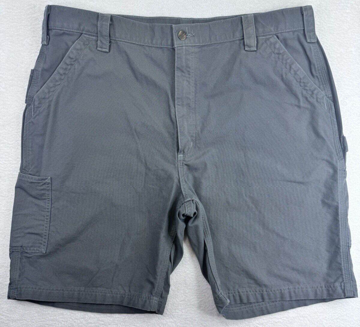 Carhartt B147 Fat Carpenter Shorts Men 10" Flat Front Gray Workwear 42