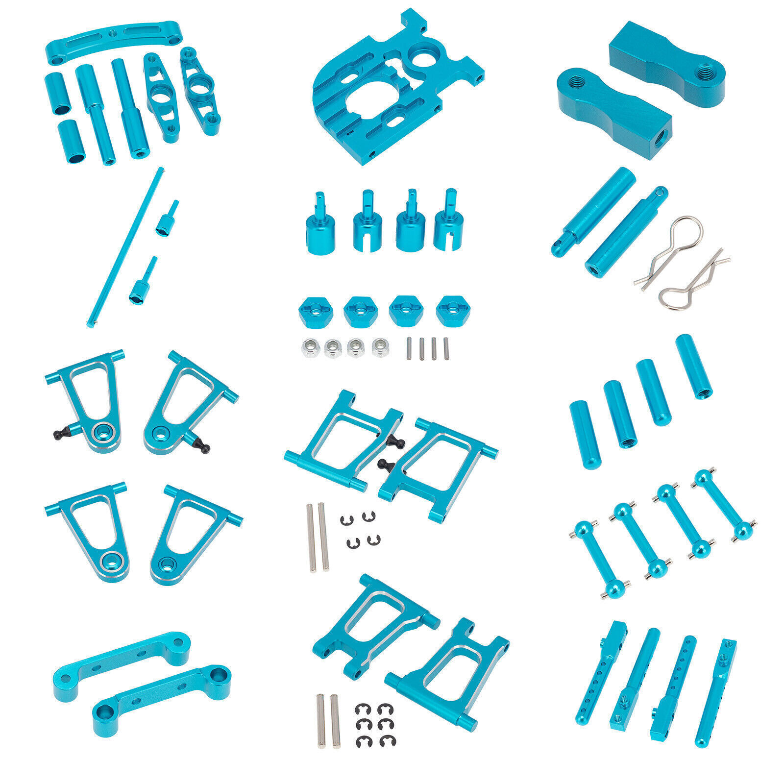Front &Rear Upper Lower Suspension Arms Upgrade Part For Tamiya TT01 1/10 RC Car