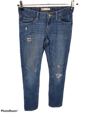 Levis Boyfriend Jeans Girls 14 Reg Stretch Distressed