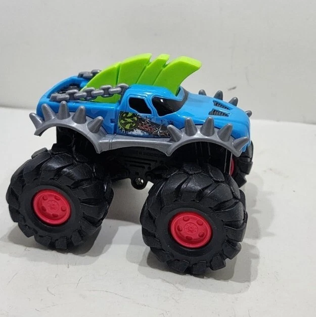 Monster Truck industrial estatal juguete monstruo de juguete Rev-up azul verde probado y funciona Foto 2 de 4