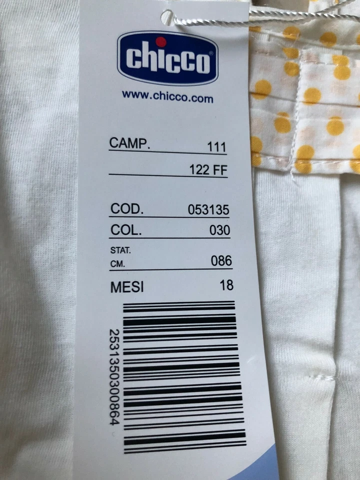 COMPLETO CHICCO BAMBINA ETA' 18 MESI - Immagine 4 di 4