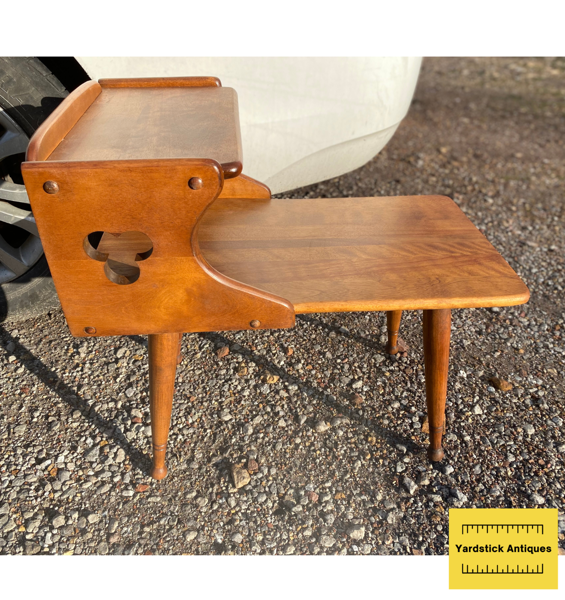 Mid Century Maple Step End Table by Baumritter (Ethan Allen) (SET