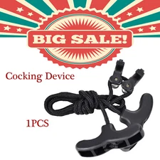 Archery Crossbow Cocking Devices Double T Handled 2-Finger Strings Cocking Tool